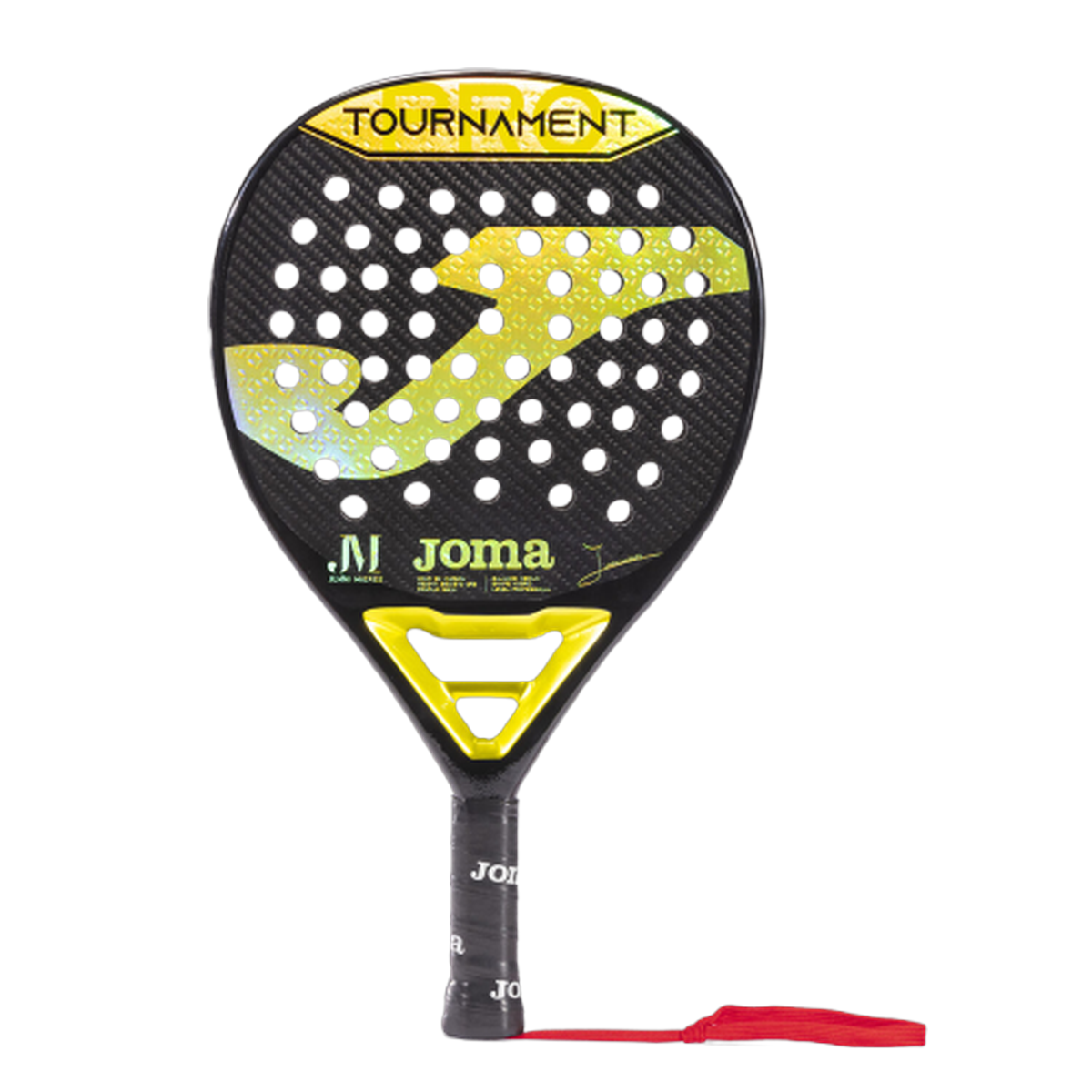 مضرب بادل Joma Tournament Juani Mieres أسود أصفر