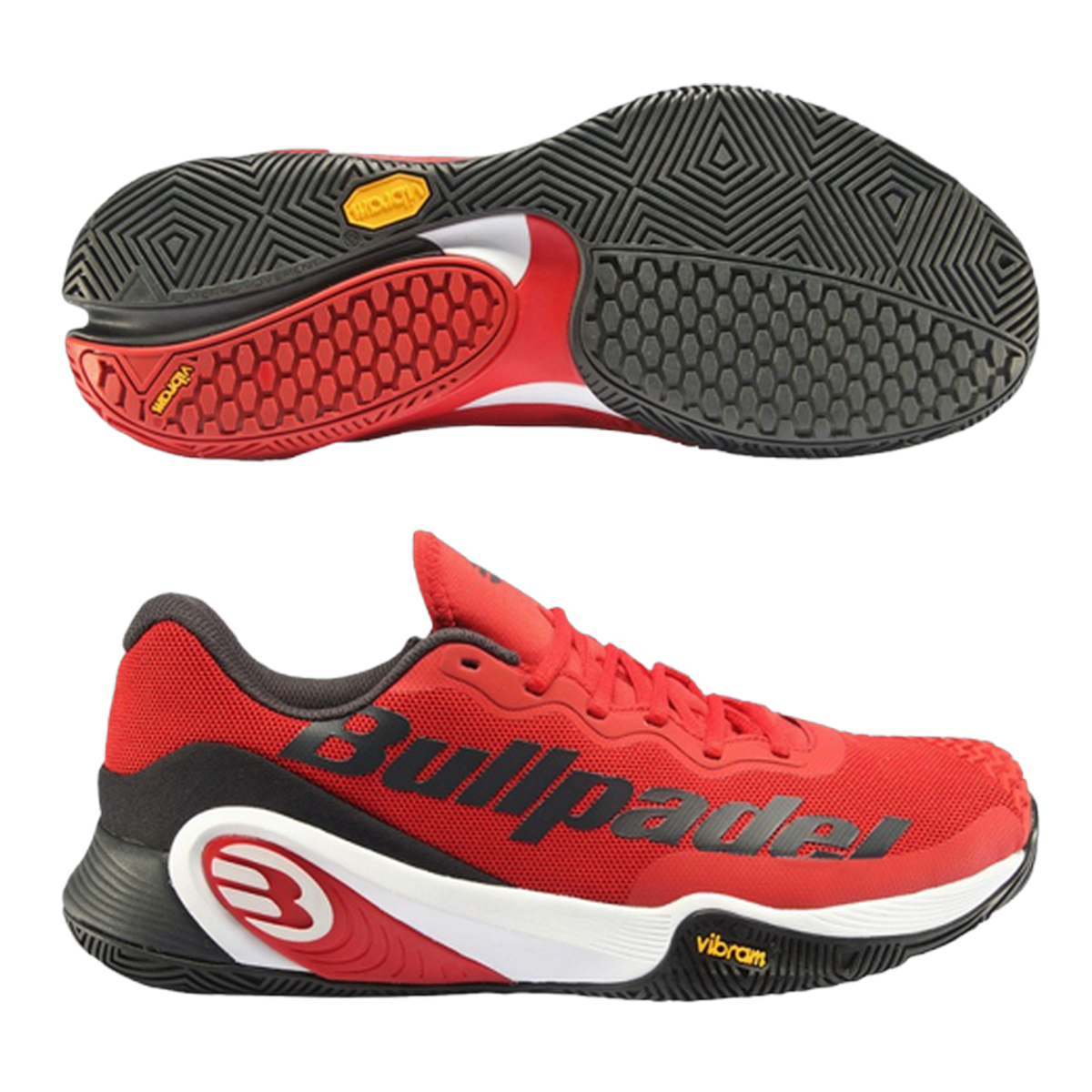 Bullpadel Hack Vibram Pro Ltd 23V Burgundy Padel Shoes - Juan Tello