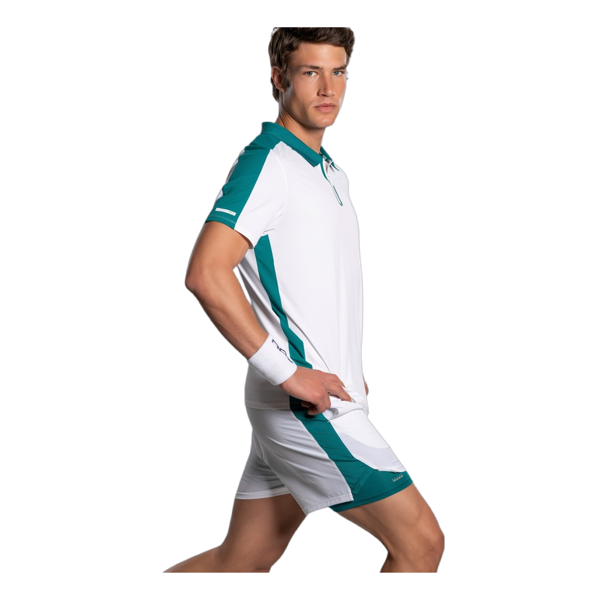 NOX Men'S Shorts Pro White Ivy Green Apparel - Agustin Tapia