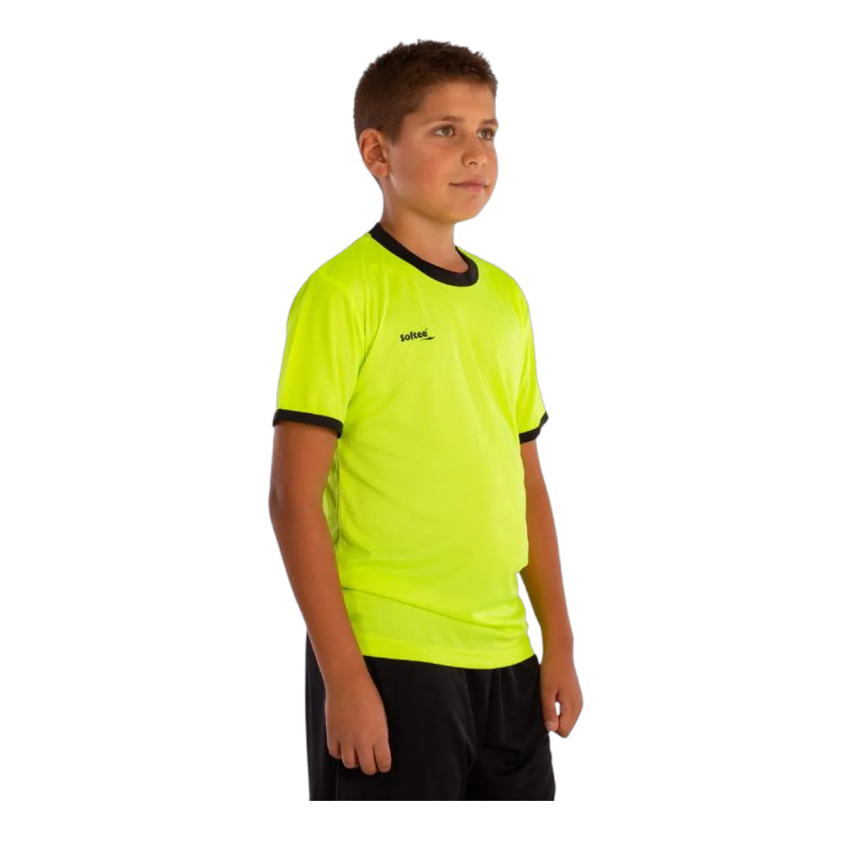 تيشيرت Softee Galaxy Fluorescent Yellow Black Junior