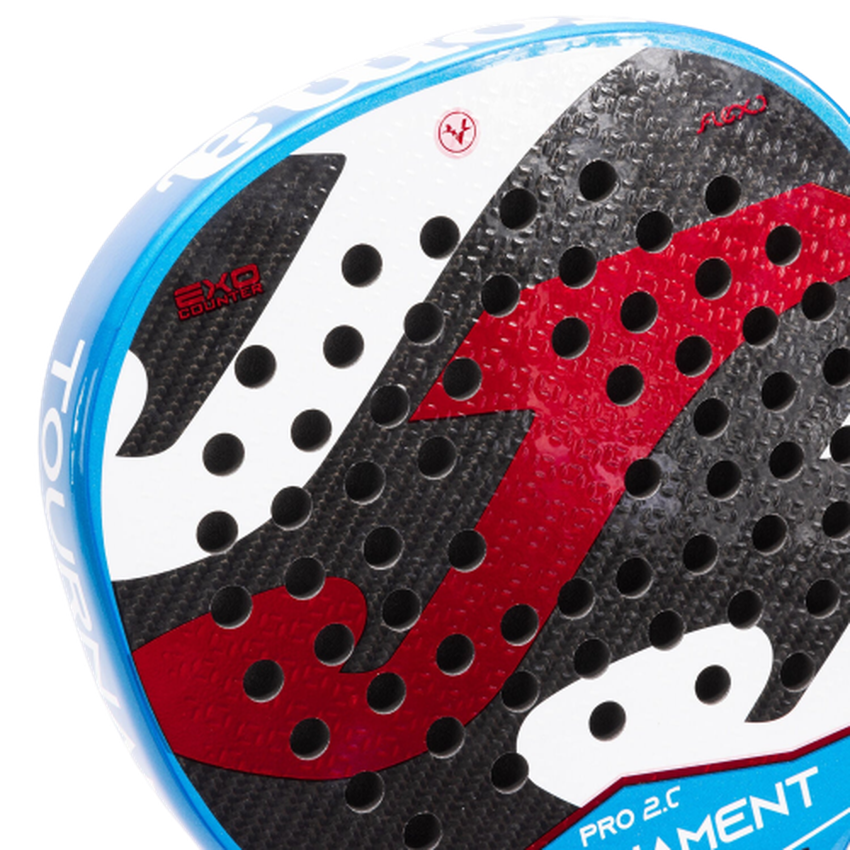 Padel racket Tournament Pro navy blue red - ONE SIZE - Navy blue Red view 14