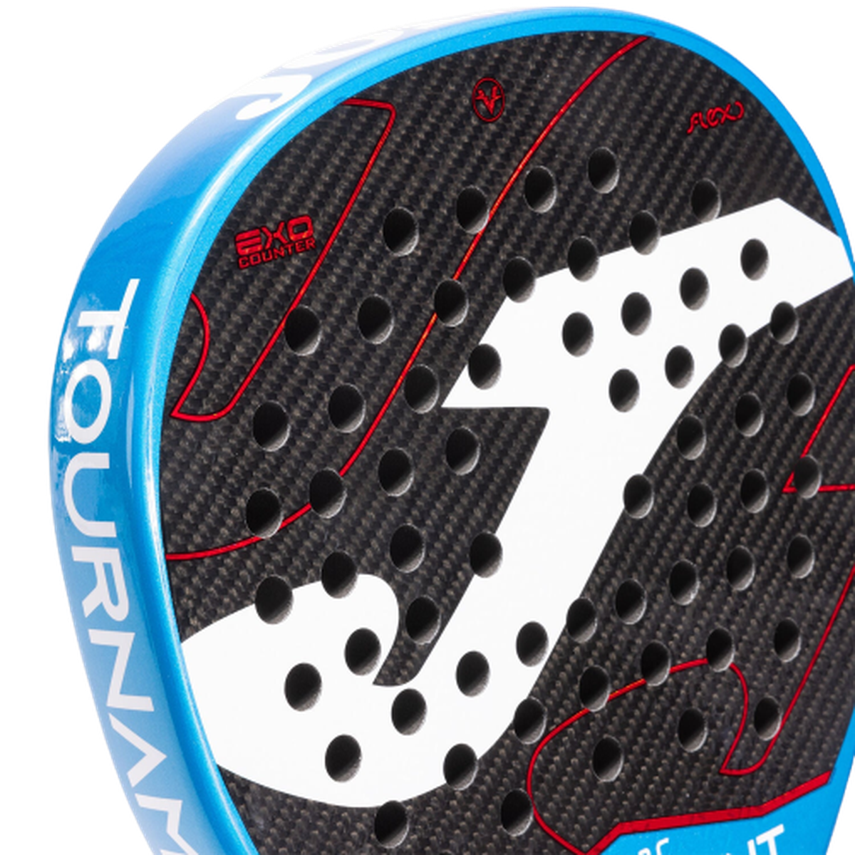 Padel racket Tournament Pro navy blue red - ONE SIZE - Navy blue Red view 15