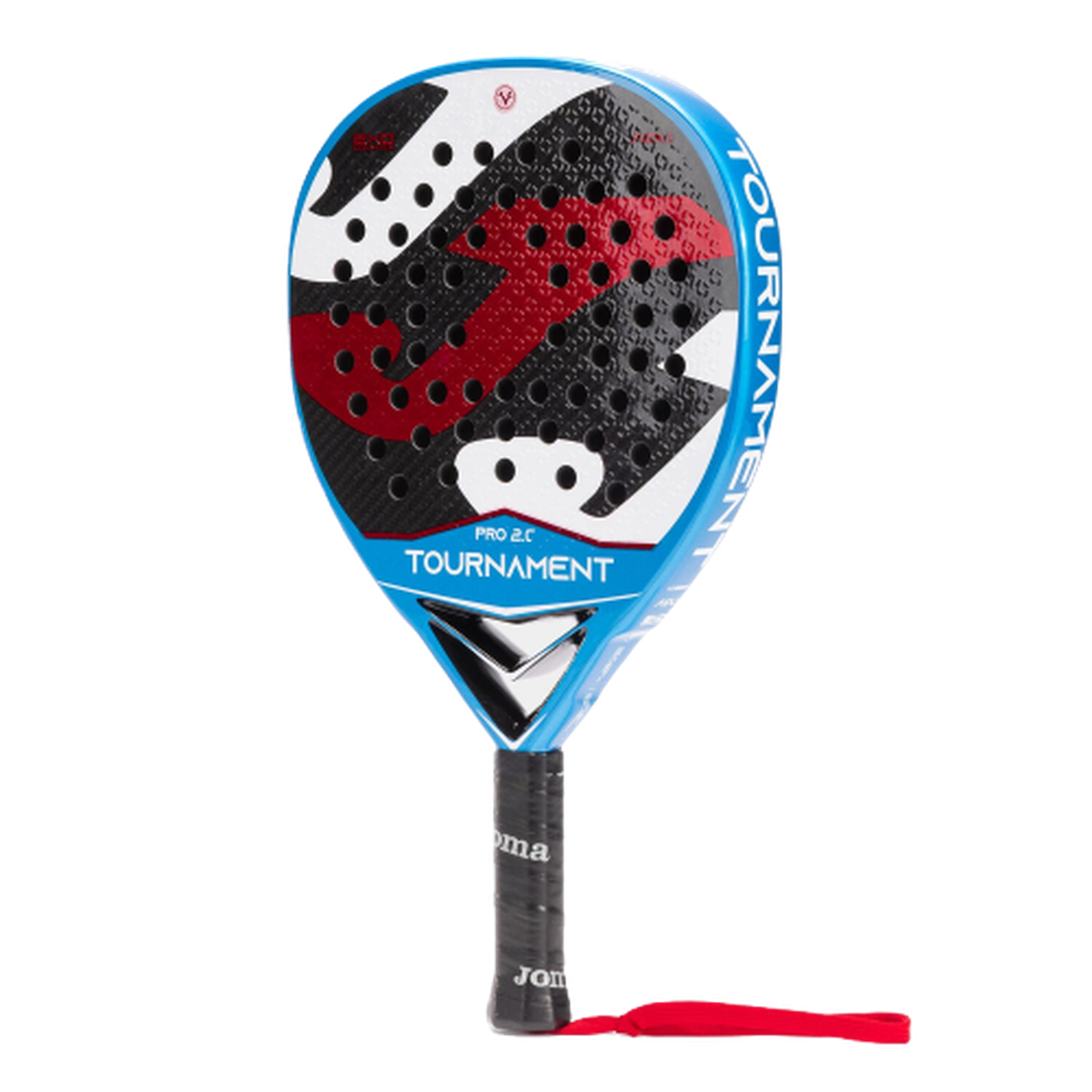 Padel racket Tournament Pro navy blue red - ONE SIZE - Navy blue Red view 8