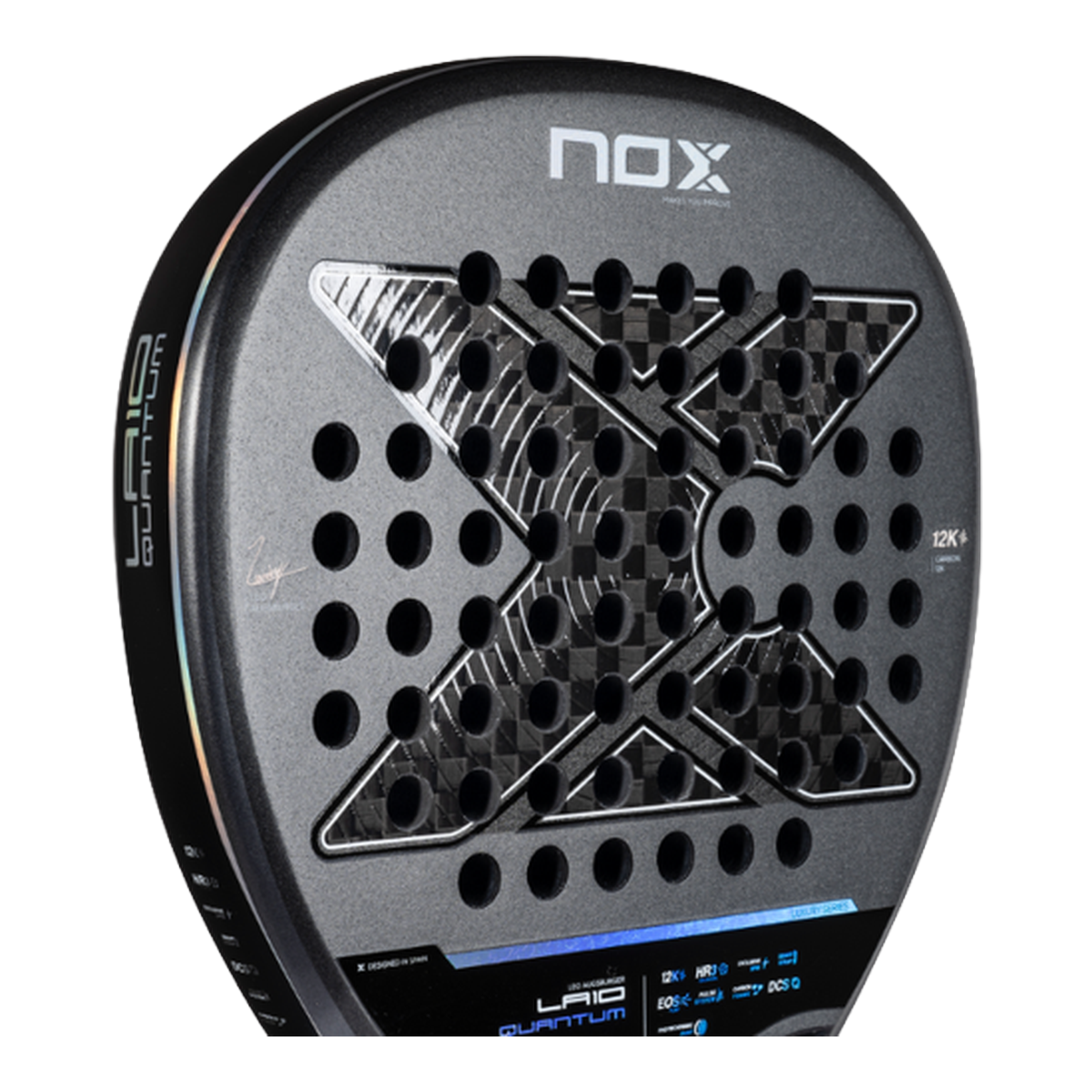 مضرب بادل NOX LA10 Quantum 12K By Leo 2025 احترافي - Leandro Augsburger
