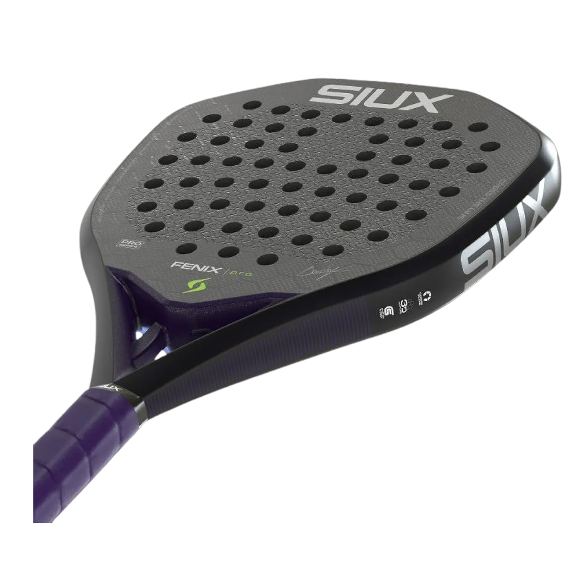 مضرب بادل Siux Fenix Pro Black 2026 - Leo Augsburger