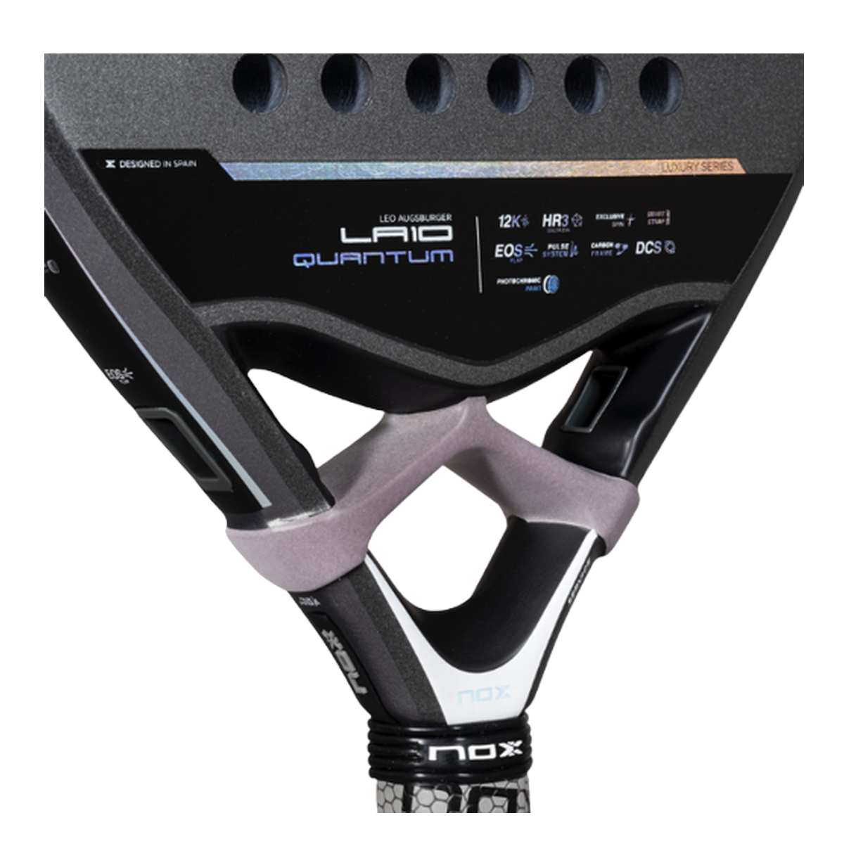 مضرب بادل NOX LA10 Quantum 12K By Leo 2025 احترافي - Leandro Augsburger