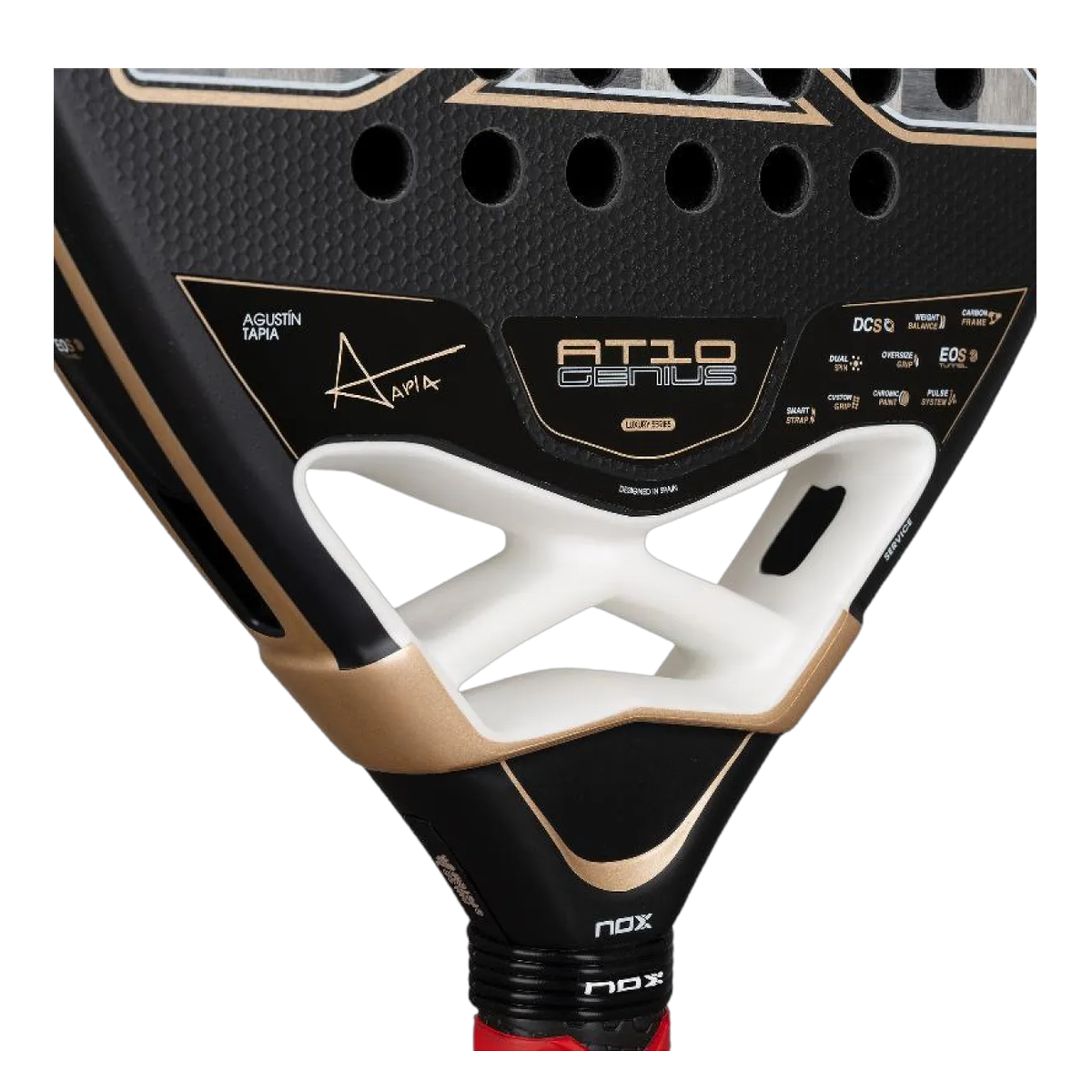 مضرب بادل NOX AT10 Genius 18K Alum 2026 - Agustin Tapia