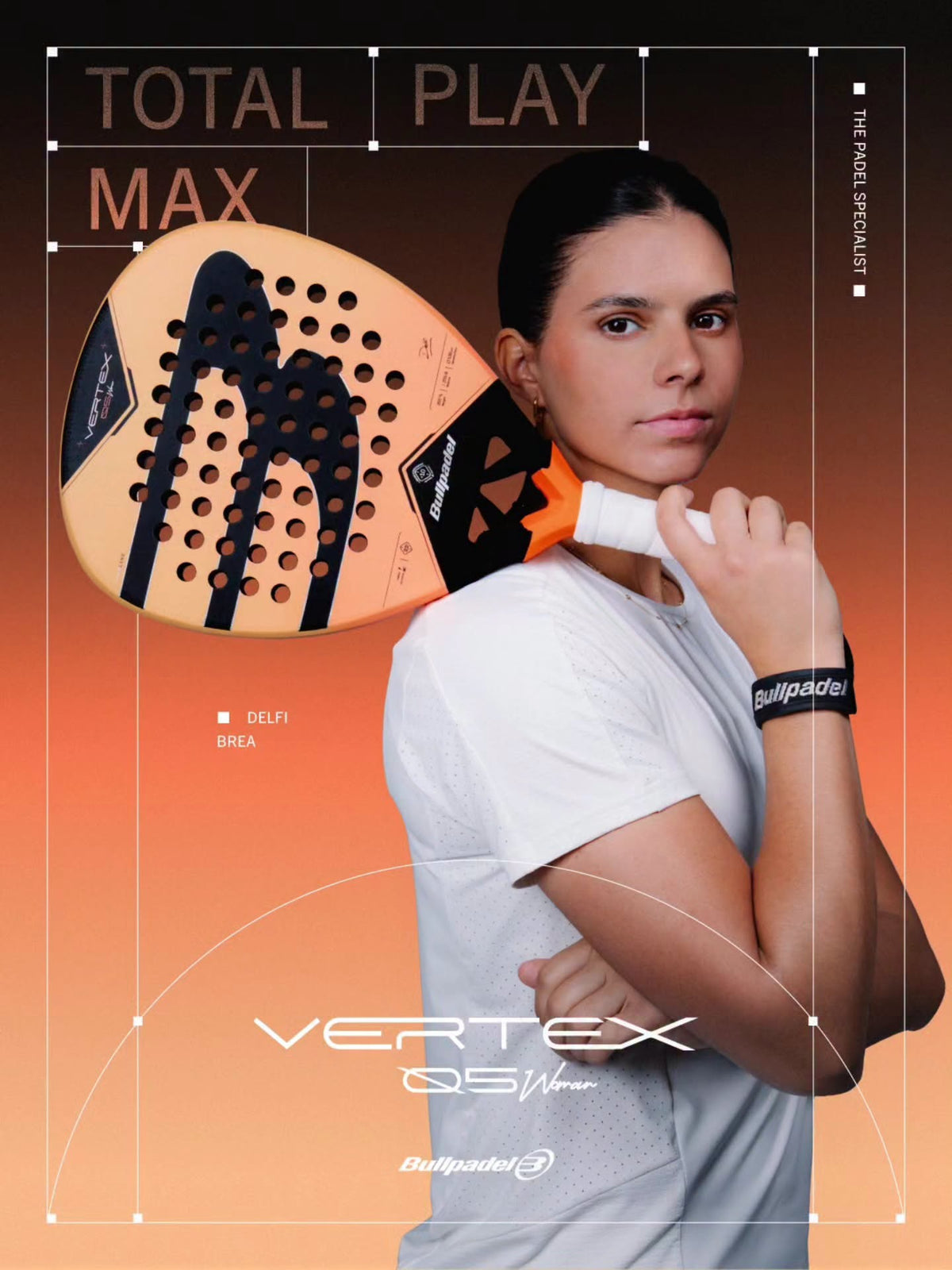 مضرب بادل Bullpadel Vertex 05 27 - Delfi Brea