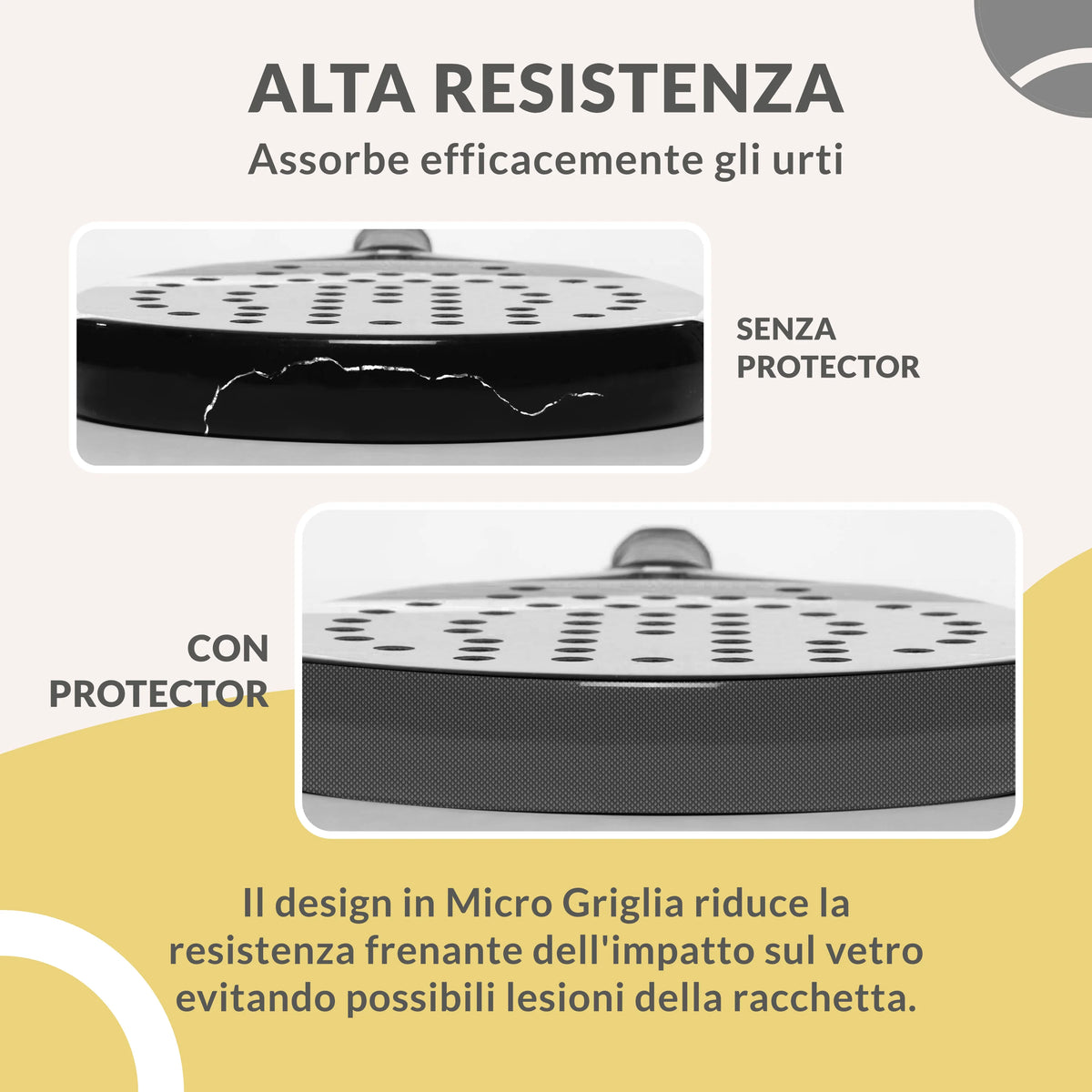 Transparent Padel Racket Protector 1X