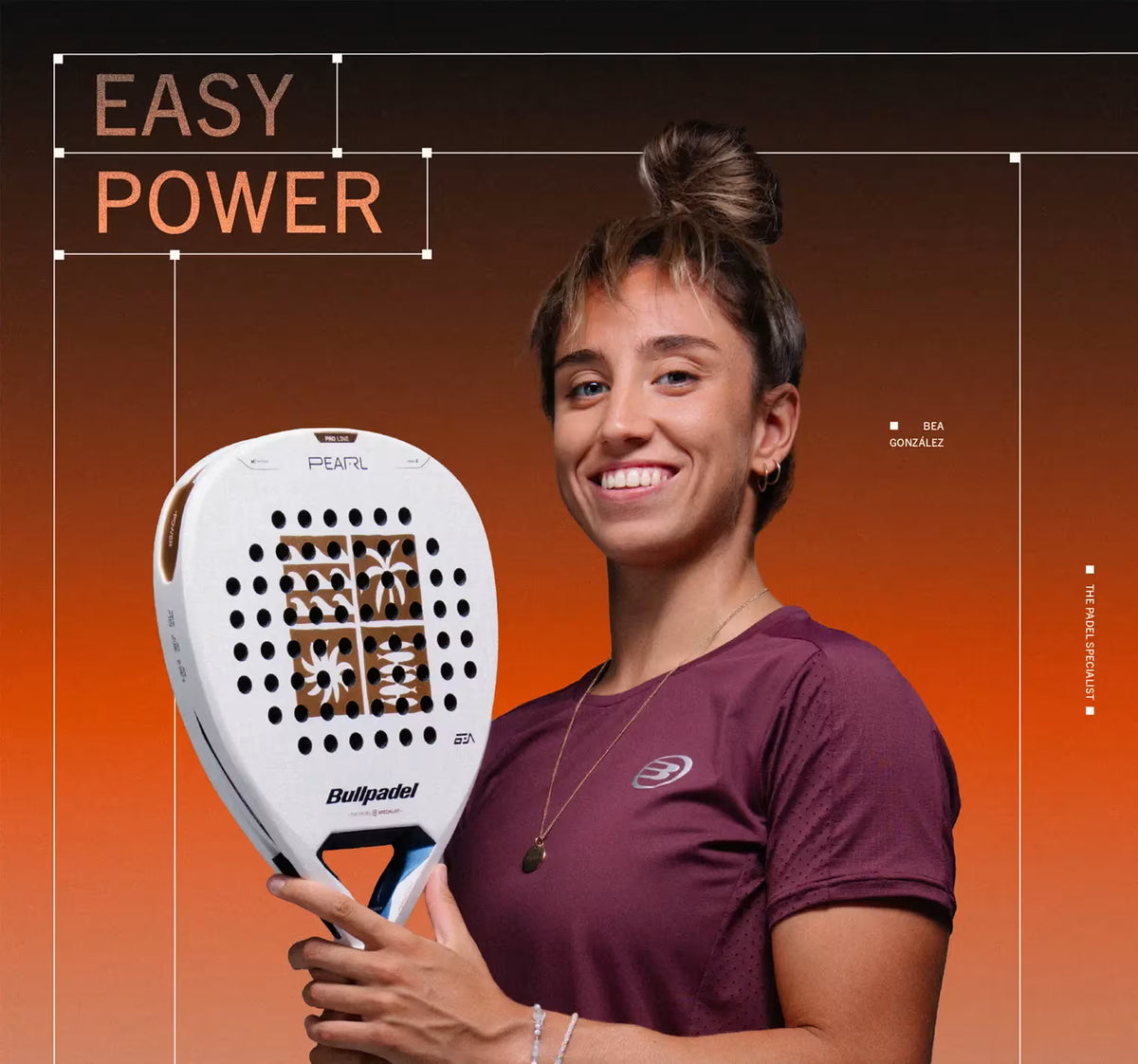 مضرب بادل Bullpadel Pearl 27 - Bea Gonzalez