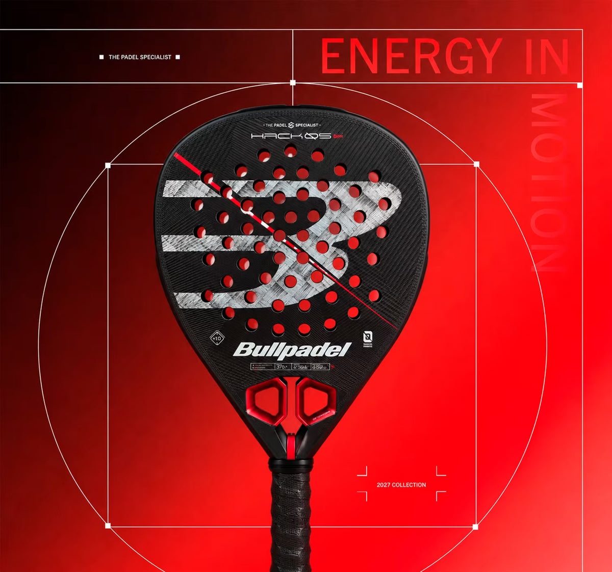 مضرب بادل Bullpadel Hack 05 Hybrid 2027 - Paquito Navarro