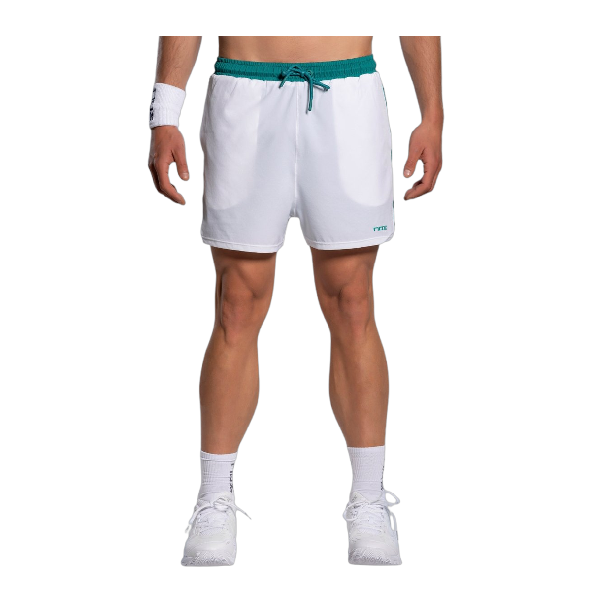 NOX Men'S Shorts Pro White Ivy Green Apparel - Agustin Tapia