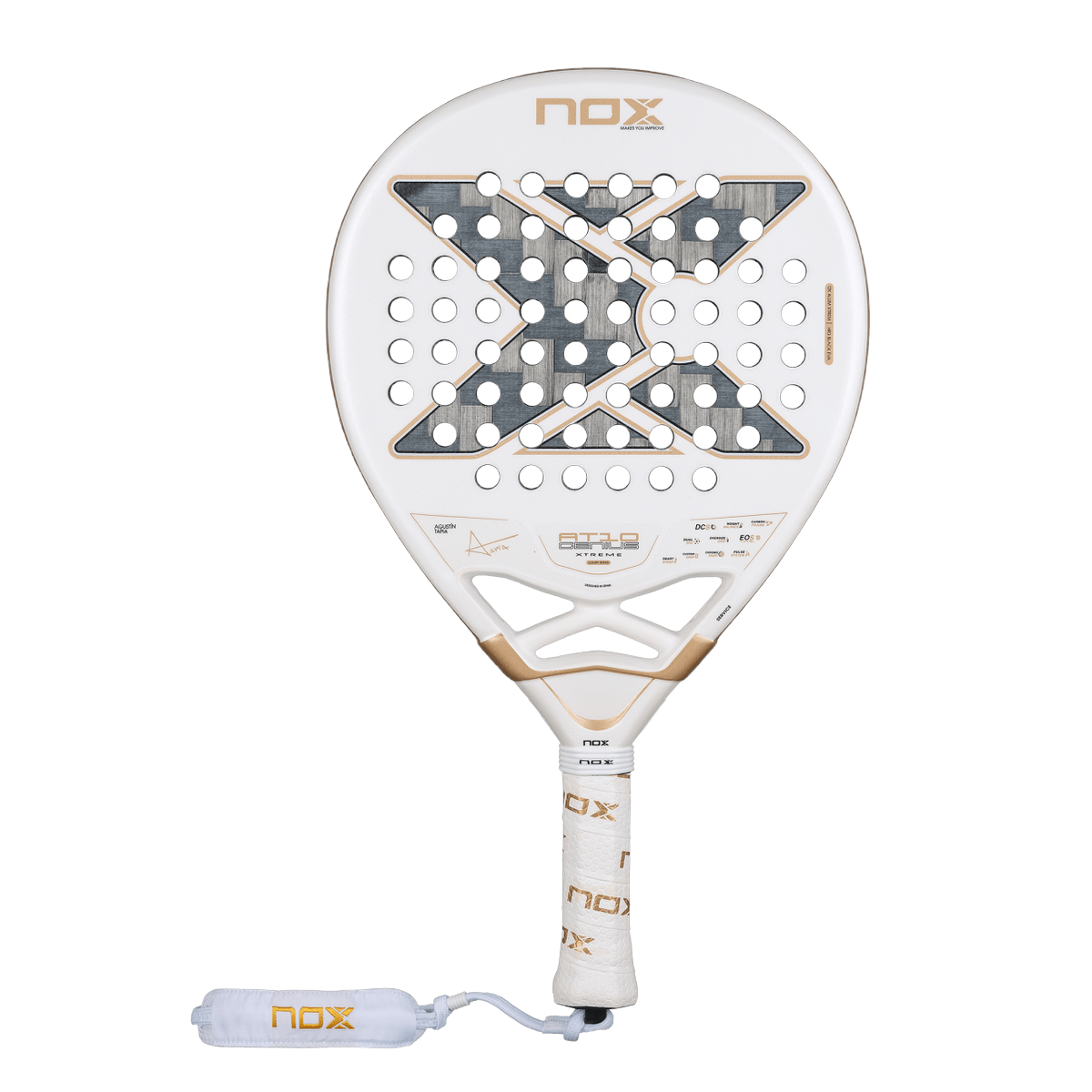مضرب بادل NOX AT10 Luxury Genius 12K Alum Xtrem 2026 - Agustin Tapia