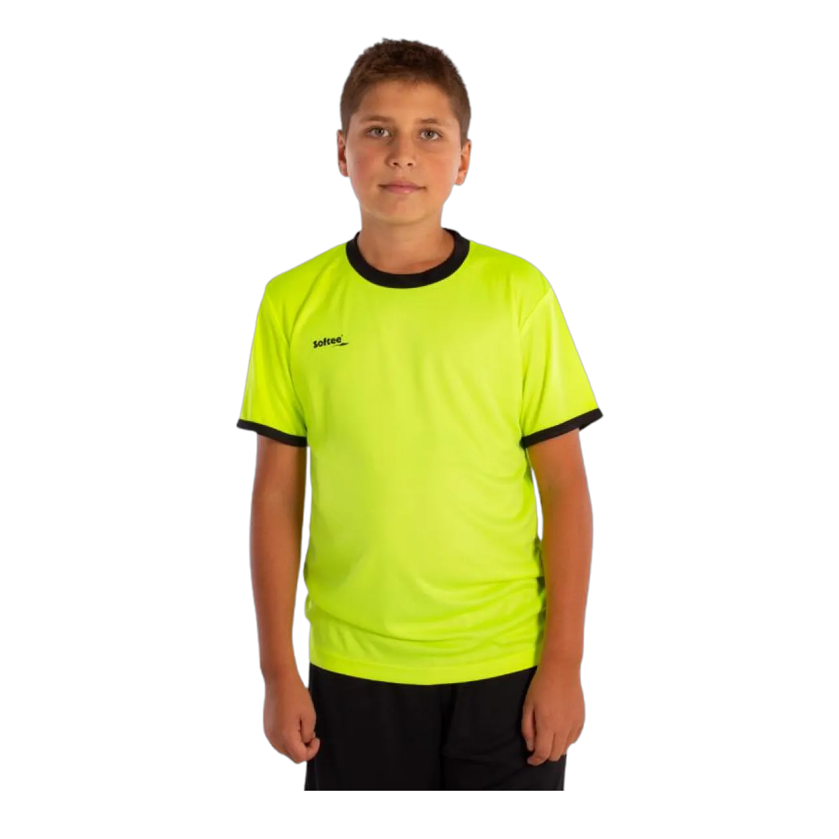 تيشيرت Softee Galaxy Fluorescent Yellow Black Junior