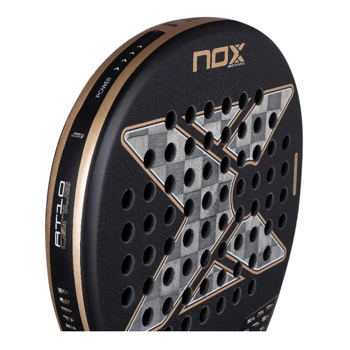 مضرب بادل NOX AT10 Genius 18K Alum 2026 - Agustin Tapia