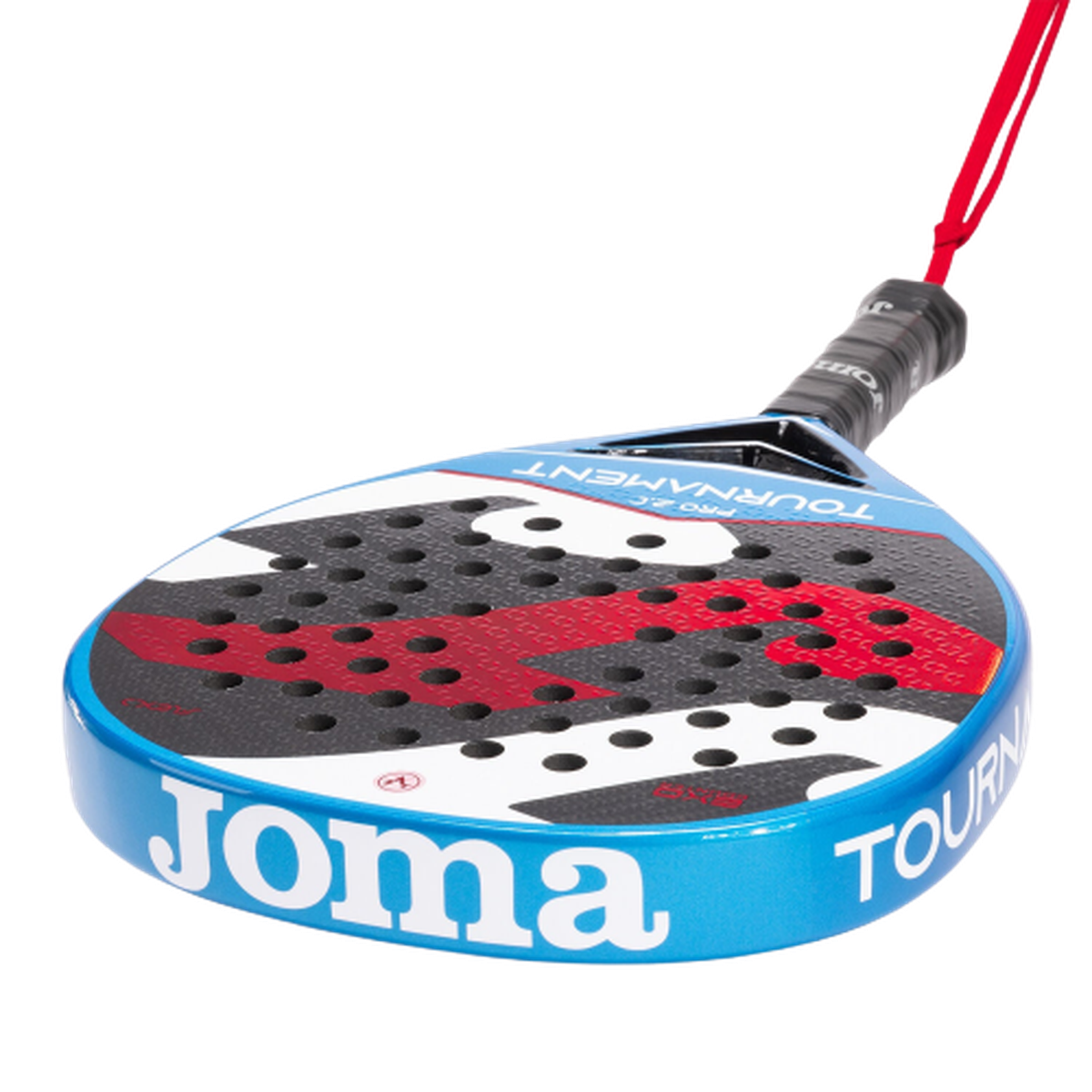 Padel racket Tournament Pro navy blue red - ONE SIZE - Navy blue  Red view 12
