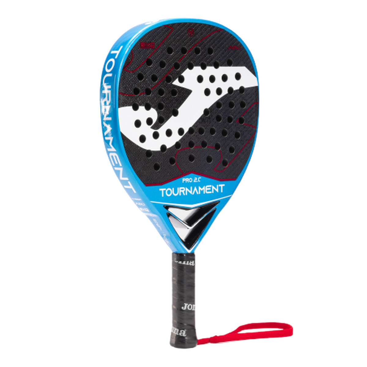 Padel racket Tournament Pro navy blue red - ONE SIZE - Navy blue  Red view 4