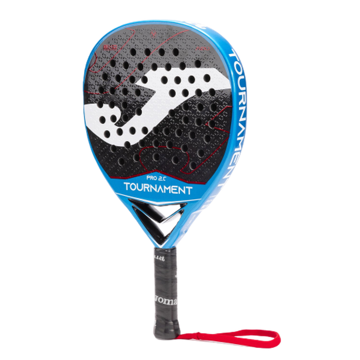 Padel racket Tournament Pro navy blue red - ONE SIZE - Navy blue  Red view 5