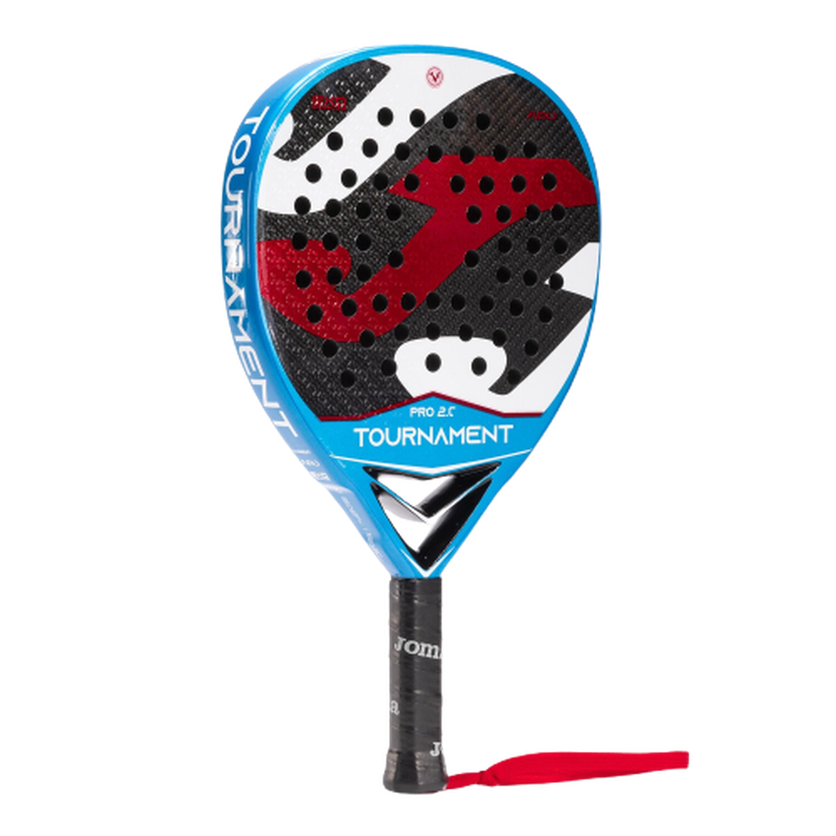 Padel racket Tournament Pro navy blue red - ONE SIZE - Navy blue  Red view 7