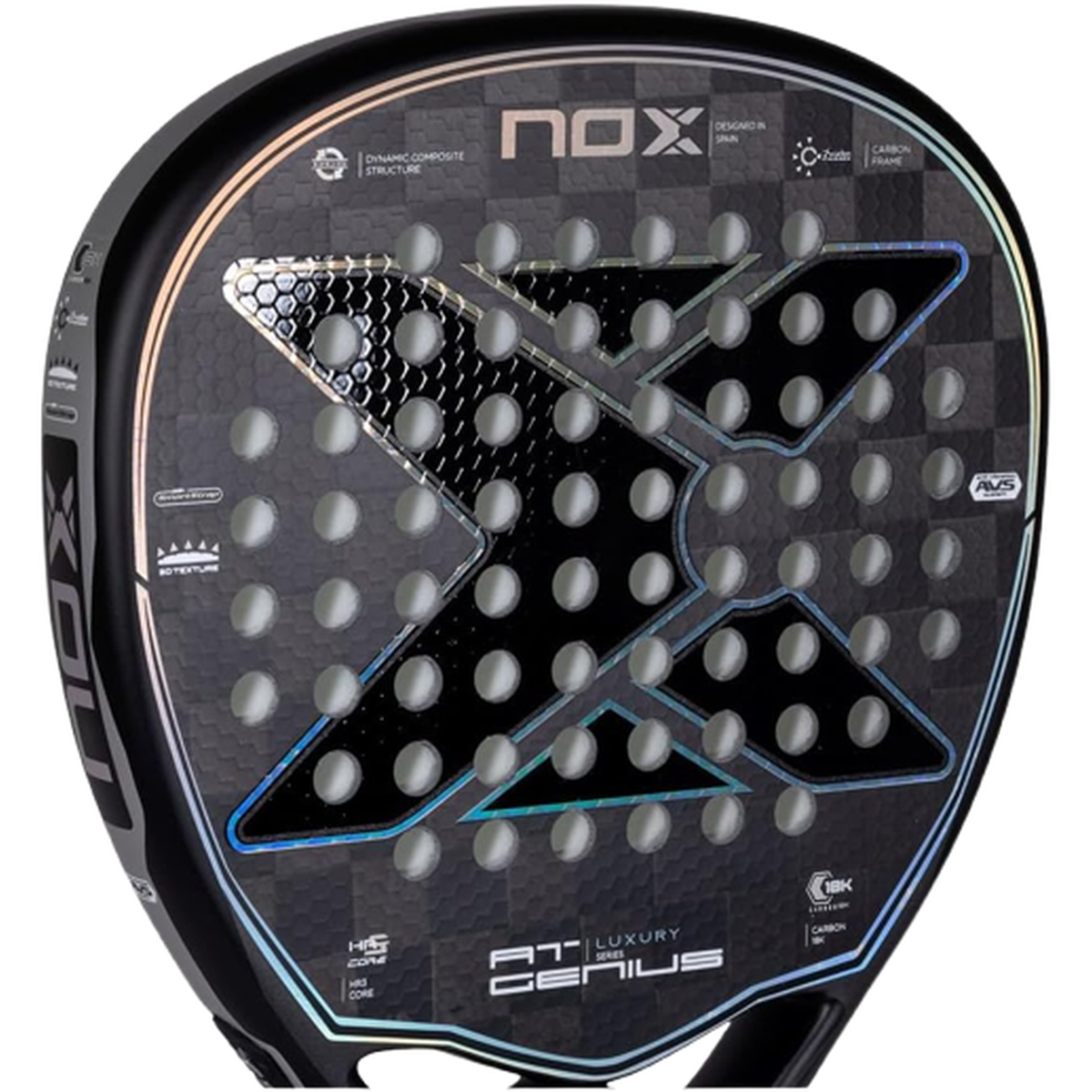 مضرب بادل Nox AT10 Genius Attack 18K إصدار محدود – Agustin Tapia