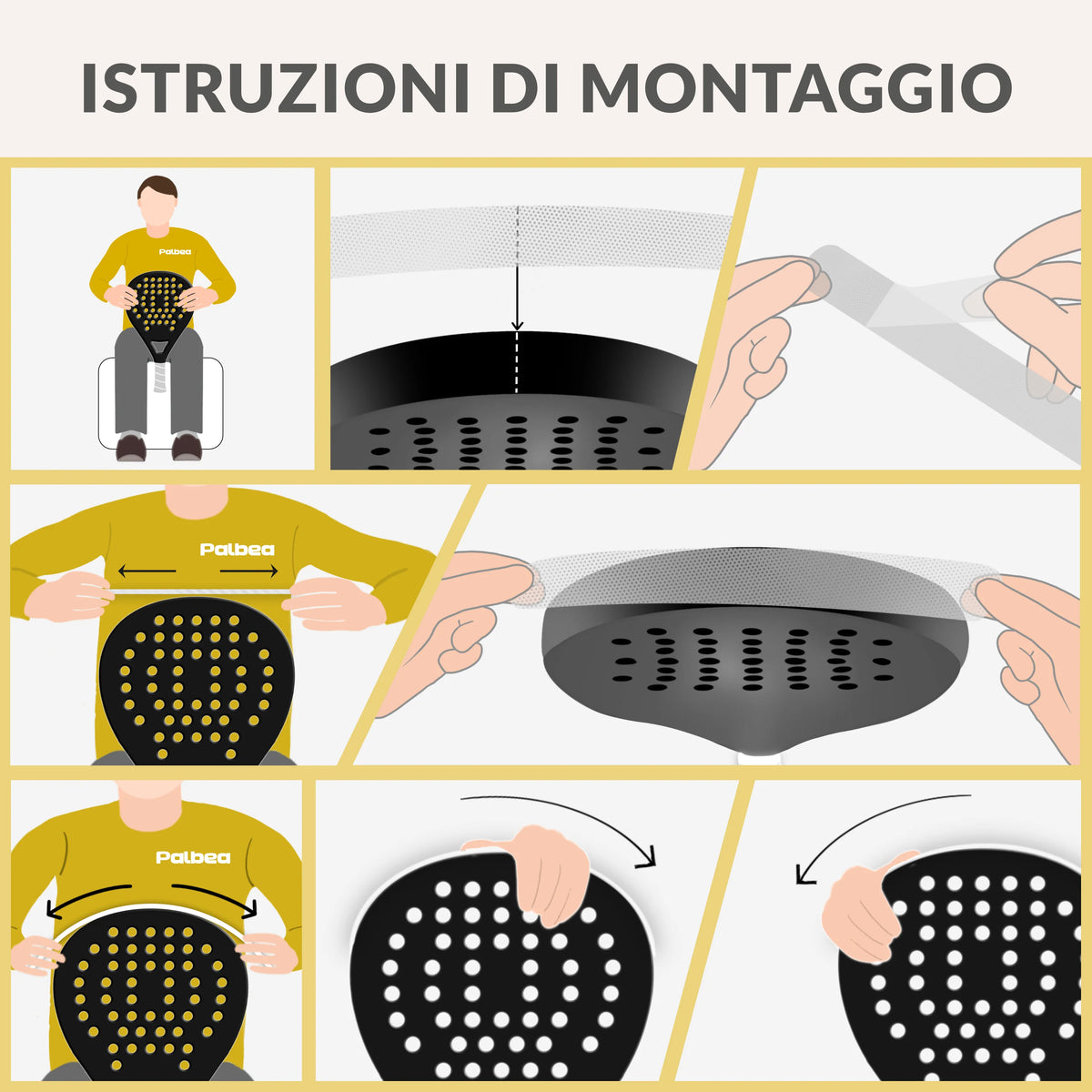 Transparent Padel Racket Protector 1X